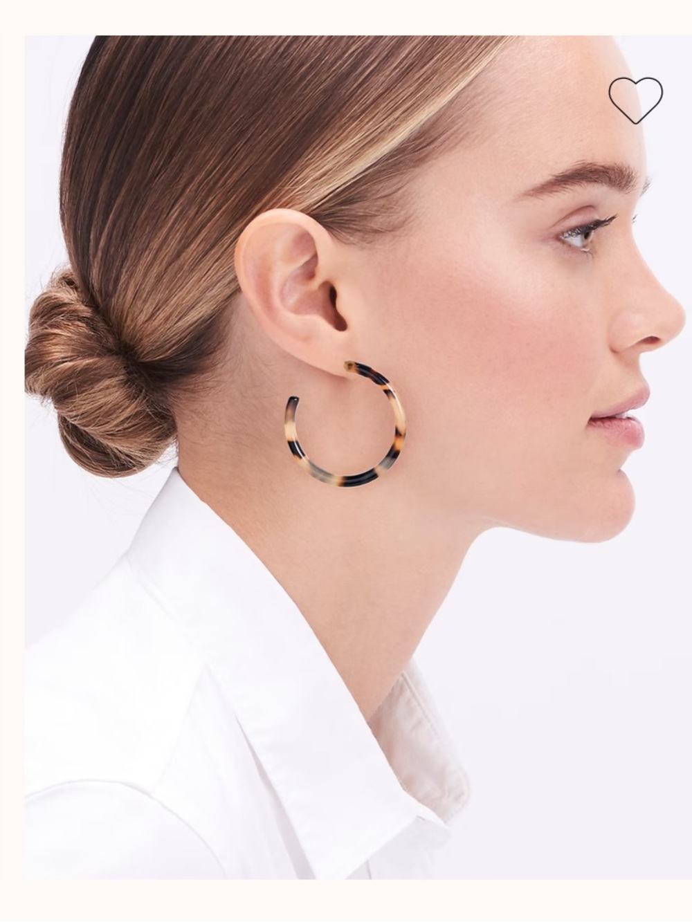 J. Crew Factory Tortoise Hoop Earrings